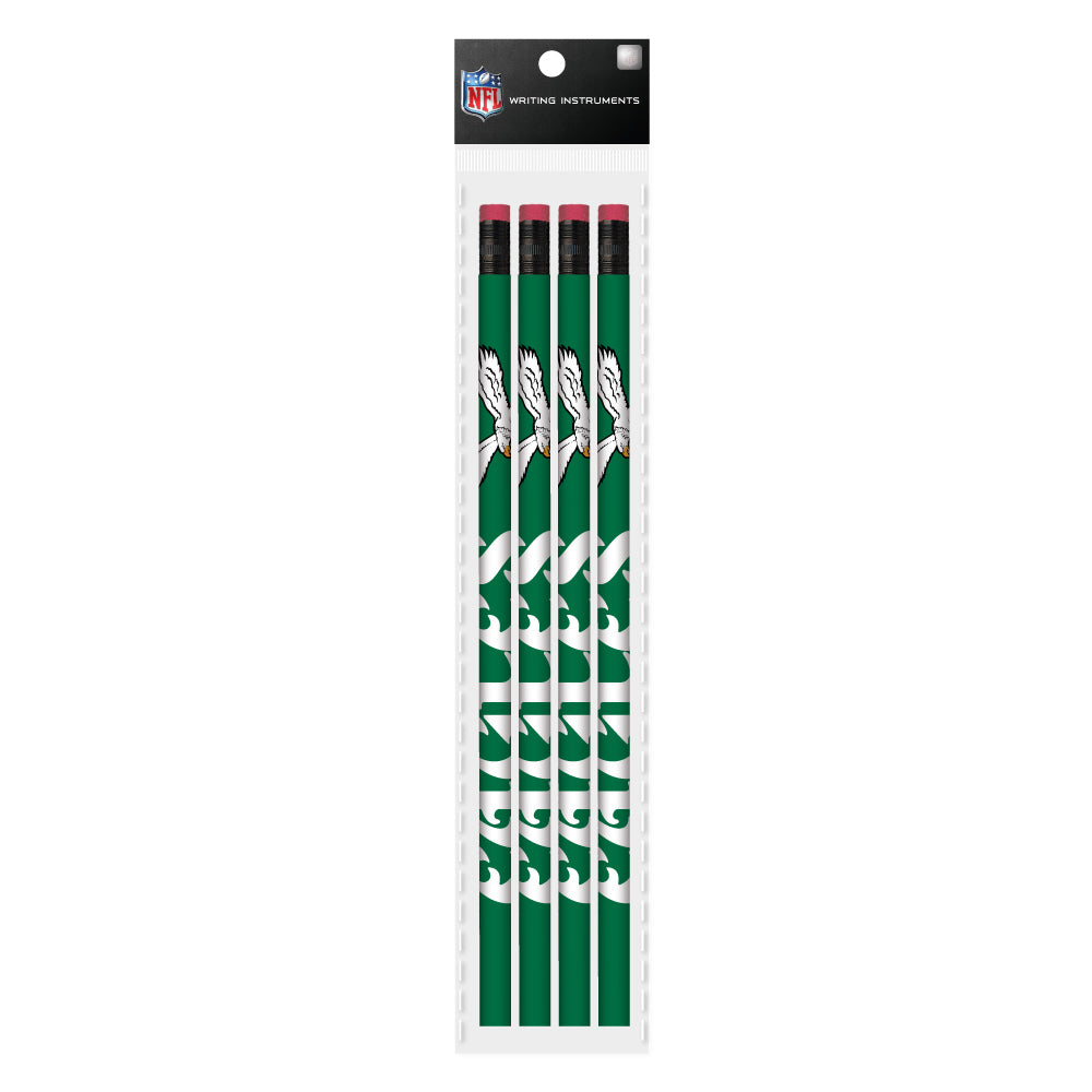 Philadelphia Eagles Retro 4 Pack Wood Pencils