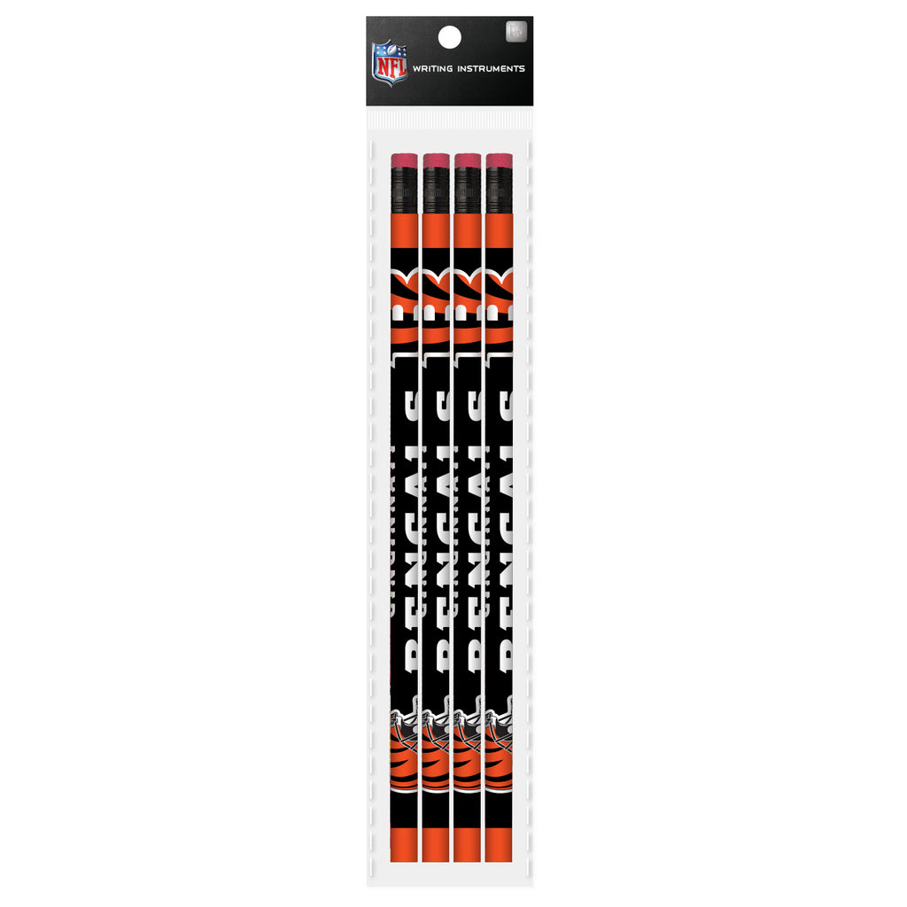 Cincinnati Bengals 4 Pack Wood Pencils