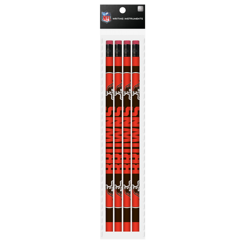 Cleveland Browns 4 Pack Wood Pencils