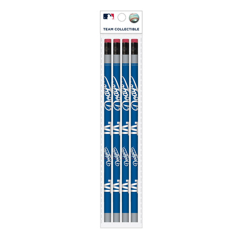 Los Angeles Dodgers 4 Pack Wood Pencils