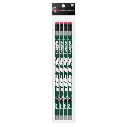 New York Jets 4 Pack Wood Pencils