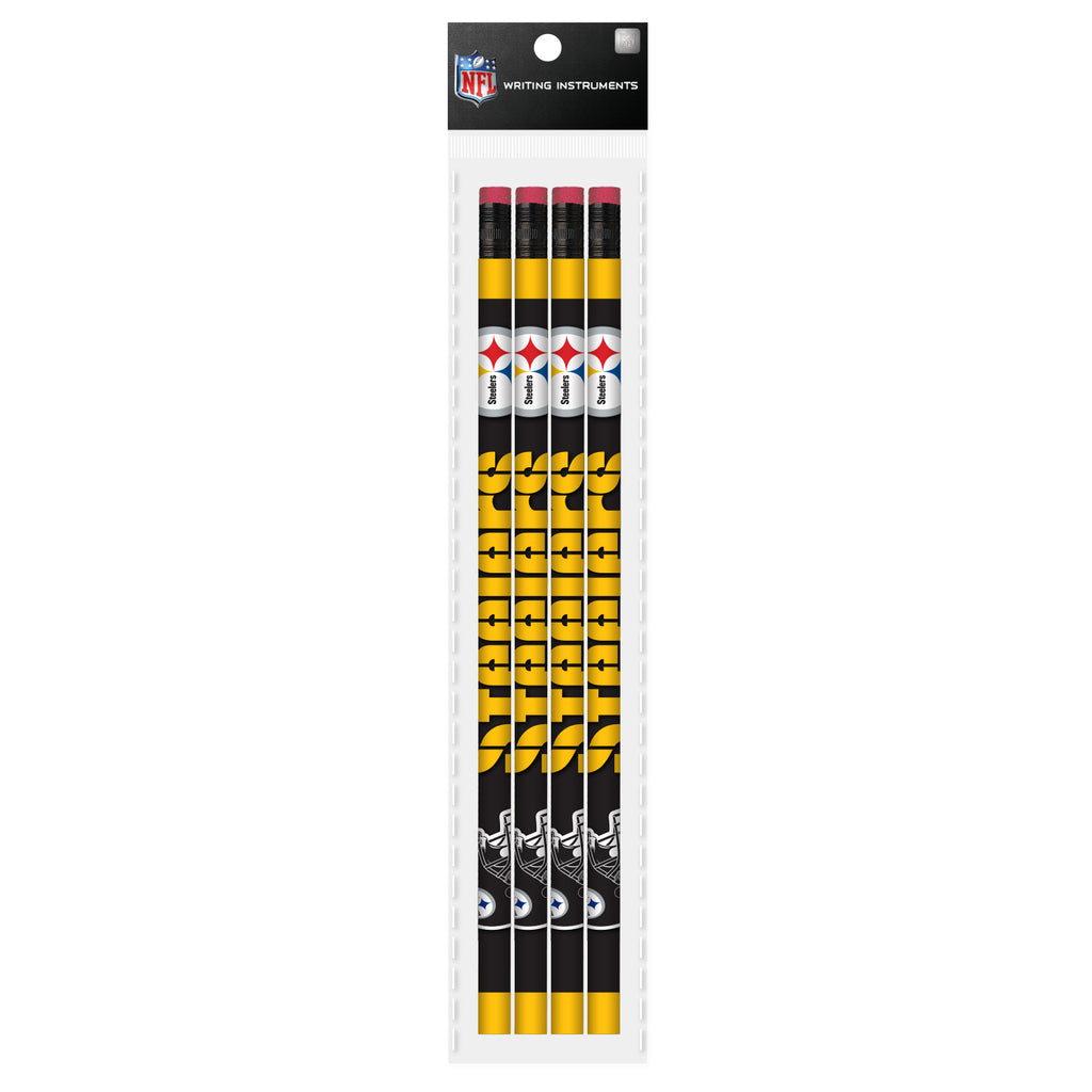 Pittsburgh Steelers 4 Pack Wood Pencils