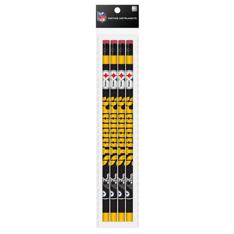 Pittsburgh Steelers 4 Pack Wood Pencils