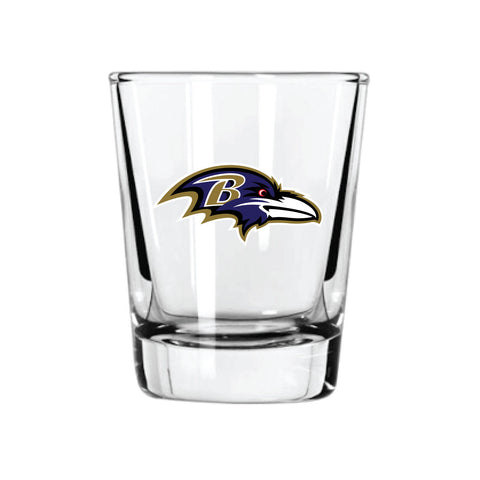 Baltimore Ravens Shot Glass - Clear Logo