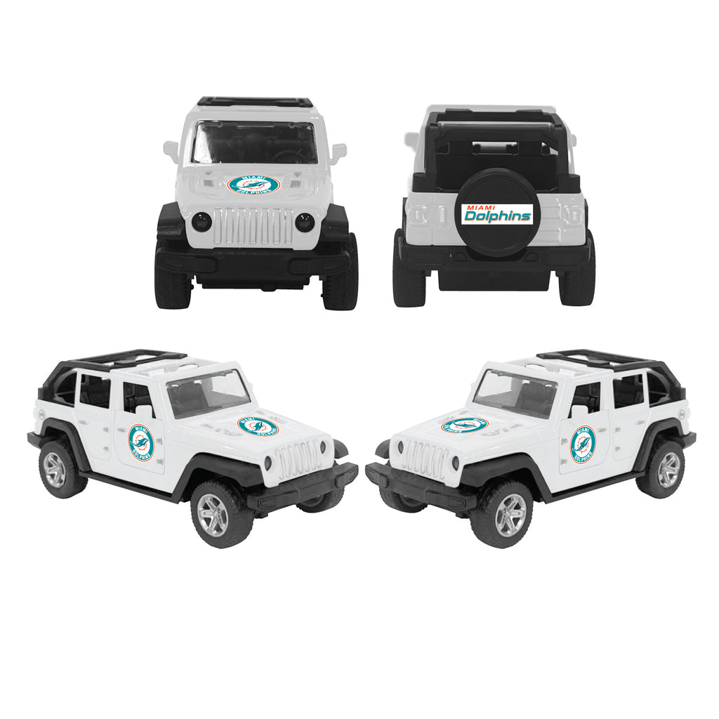 Miami Dolphins ATV Pullback Jeep Toy Car