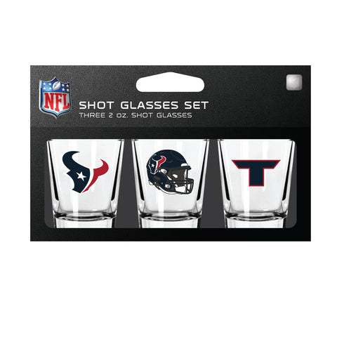 Houston Texans 3pc Shot Glass Set