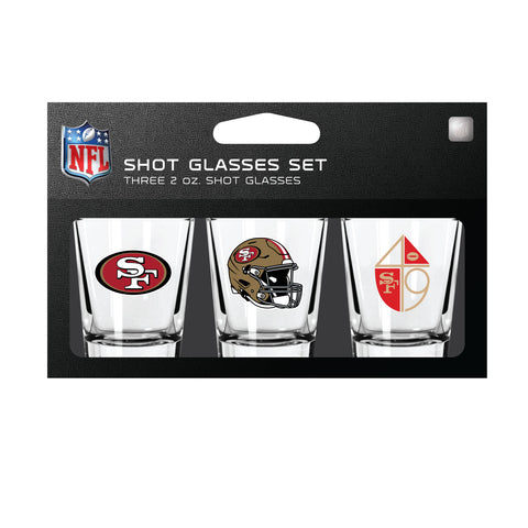 San Francisco 49ers 3pc Shot Glass Set