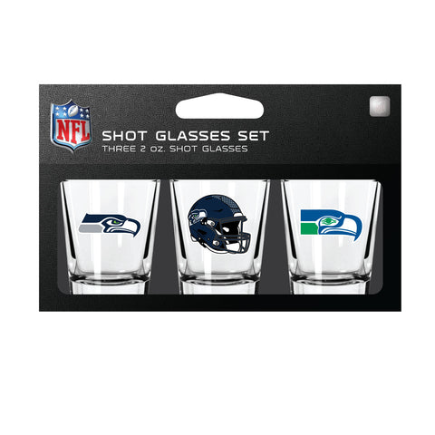 Seattle Seahawks 3pc Shot Glass Set