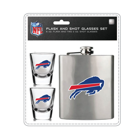 Buffalo Bills Flask & Shot Gift Set