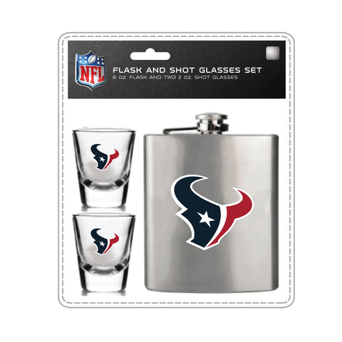 Houston Texans Flask & Shot Gift Set