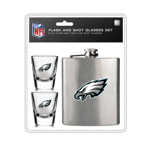 Philadelphia Eagles Flask & Shot Gift Set