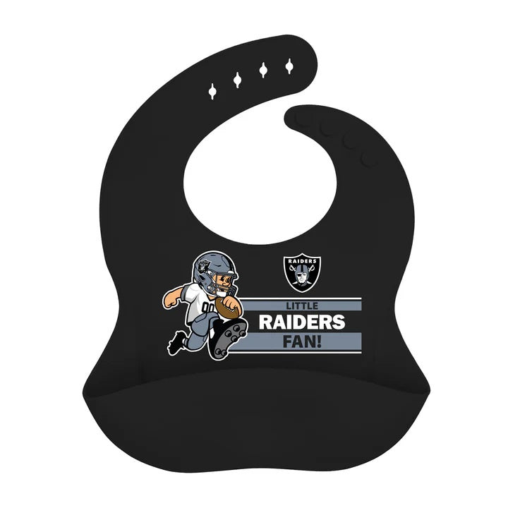 Las Vegas Raiders Silicone Baby Bib