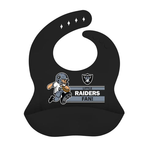 Las Vegas Raiders Silicone Baby Bib