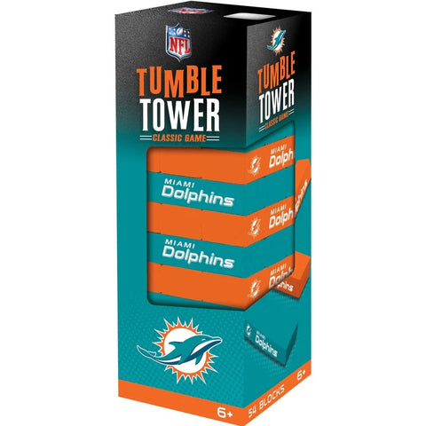 Miami Dolphins Tumble Tower Jenga Game