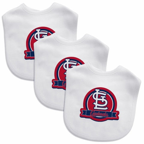 St. Louis Cardinals 3 Pack Baby Bibs