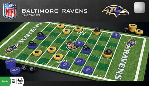 Baltimore Ravens Checkers Set