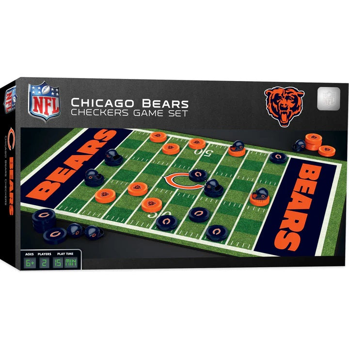 Chicago Bears Checkers Set