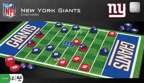 New York Giants Checkers Set