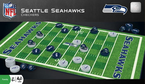 Seattle Seahawks Checkers Set