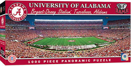 Alabama Crimson Tide 1000 Piece Panoramic Puzzle