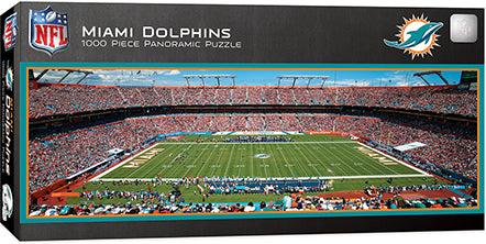 Miami Dolphins 1000 Piece Panoramic Puzzle