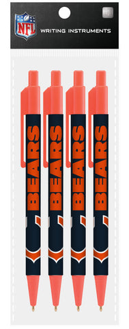 Chicago Bears 4 Pack Cool Color Pens