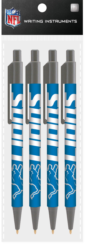 Detroit Lions 4 Pack Cool Color Pens