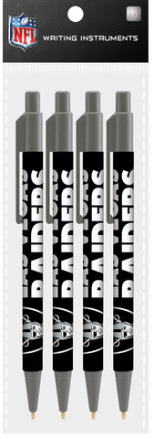 Las Vegas Raiders 4 Pack Cool Color Pens