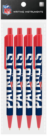 New England Patriots 4 Pack Cool Color Pens