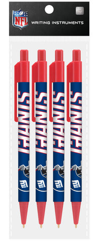 New York Giants 4 Pack Cool Color Pens