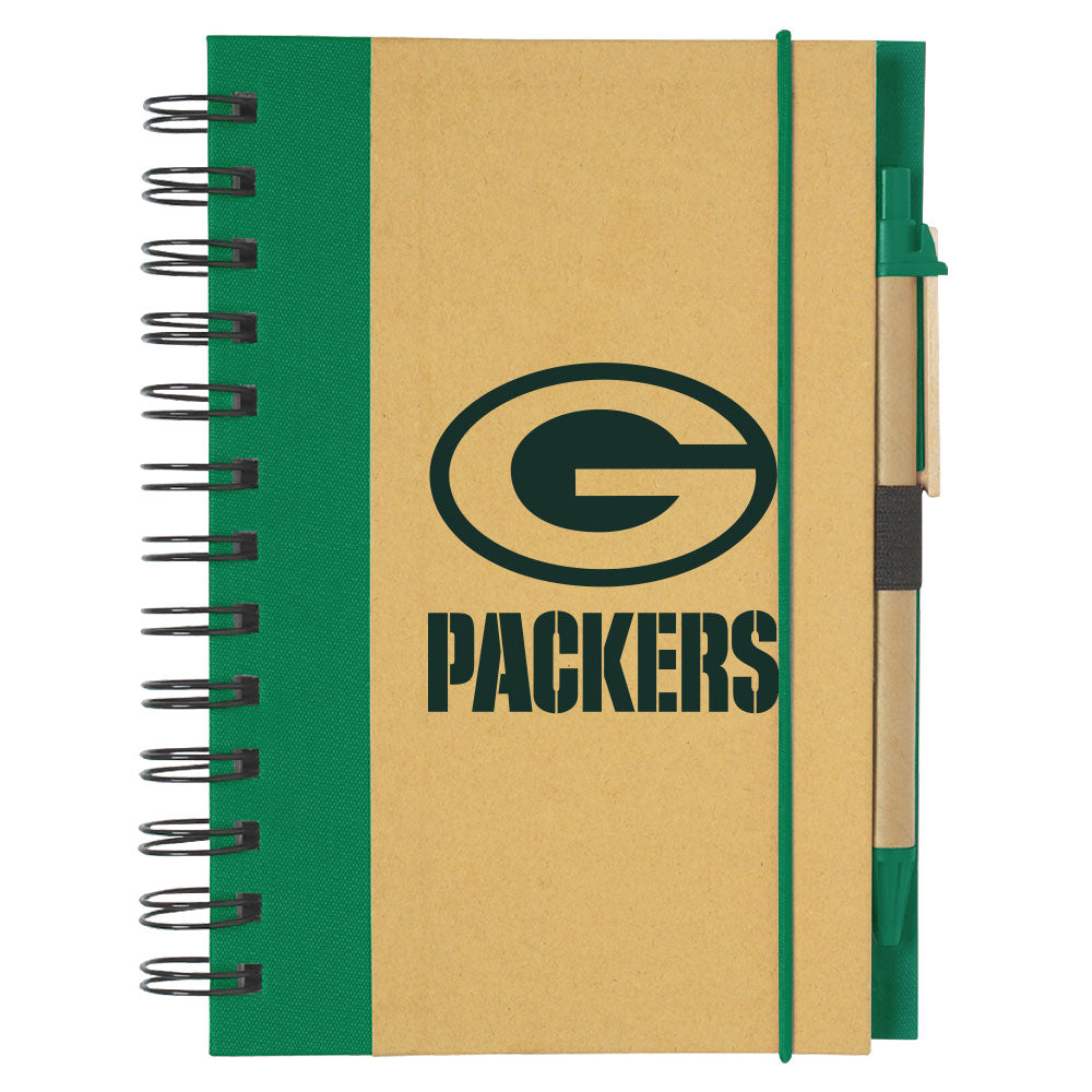Green Bay Packers Eco-Inspired 5" x 7" Notebook & Pen