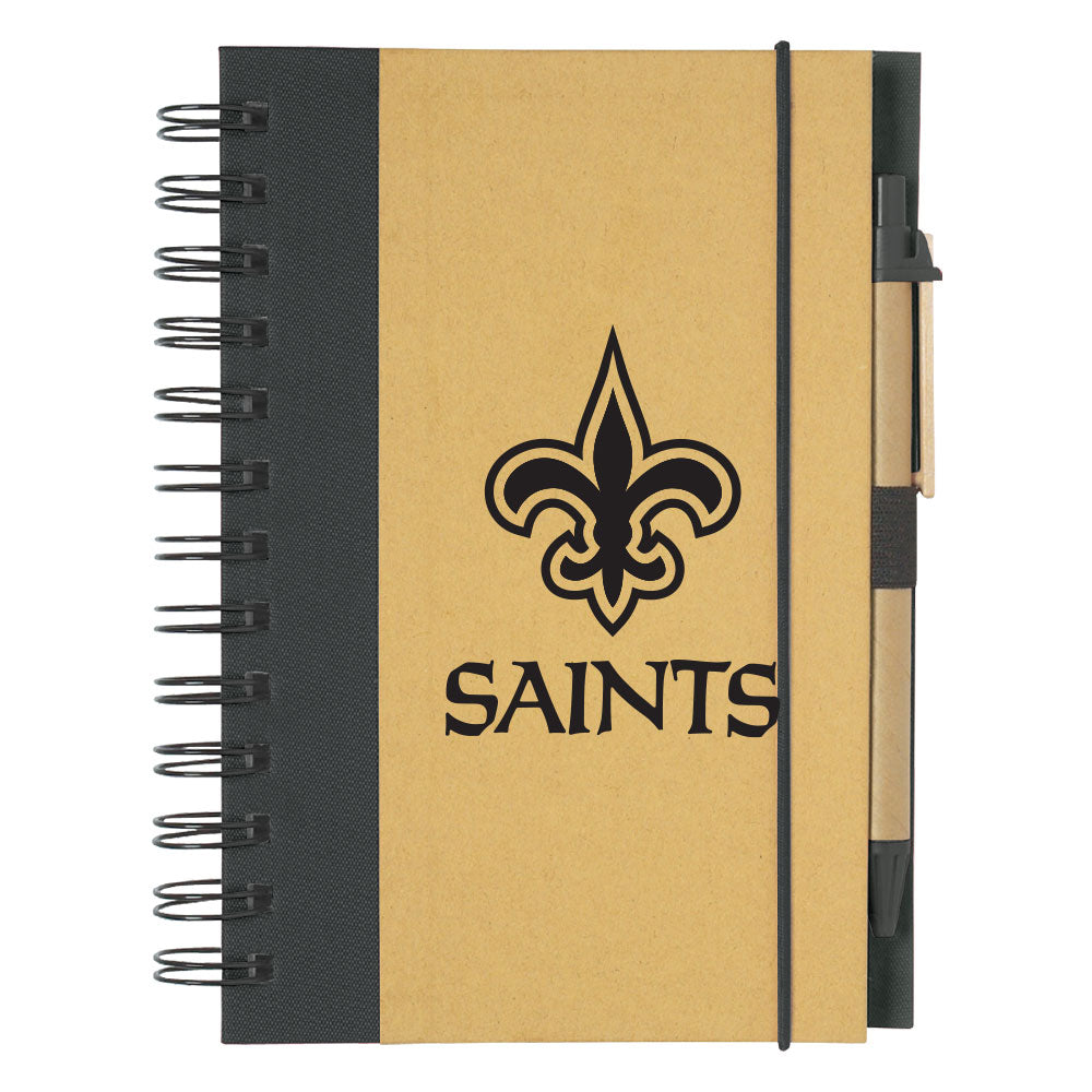 New Orleans Saints Eco-Inspired 5" x 7" Notebook & Pen