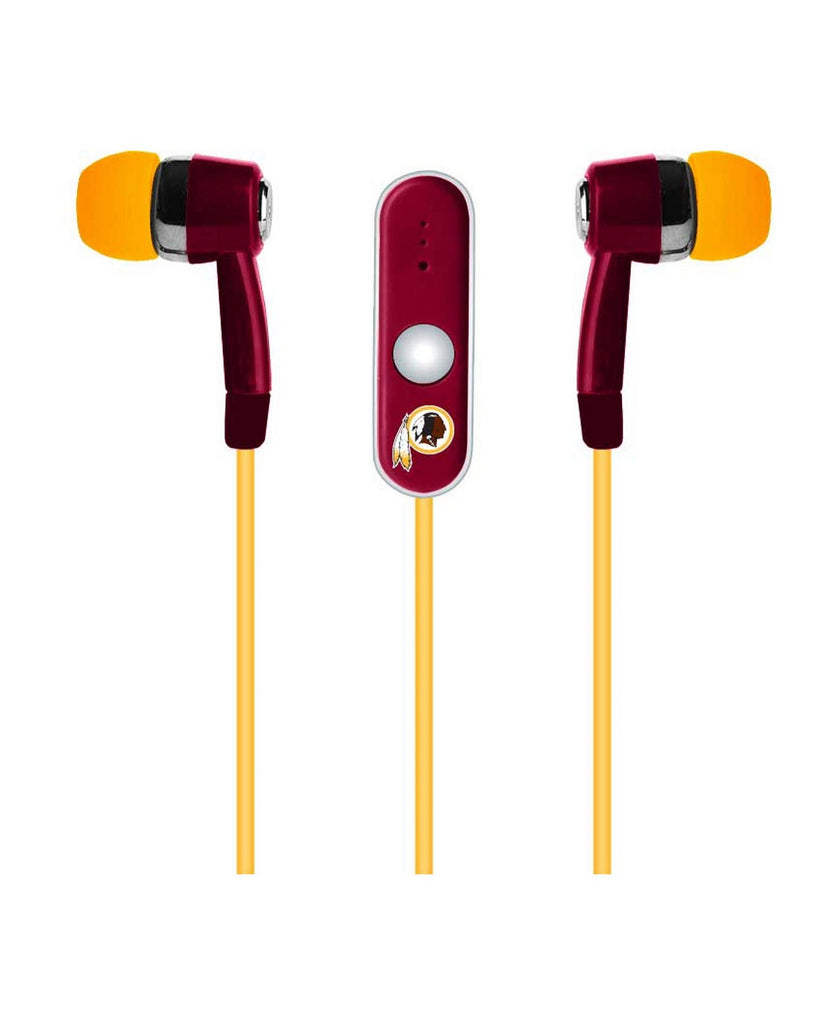 Washington Redskins Handsfree Earbuds w/ Microphone