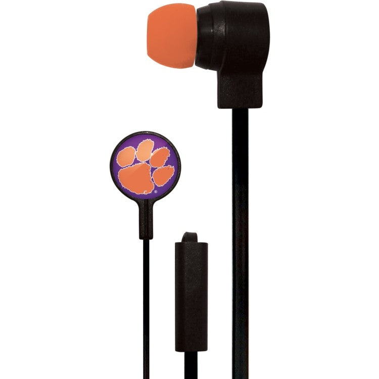 Clemson Tigers Slim Hands Free Ear Buds