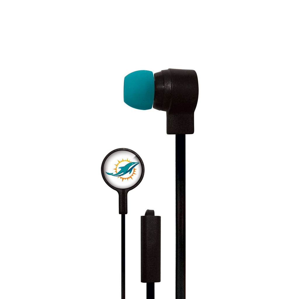 Miami Dolphins Slim Hands Free Ear Buds