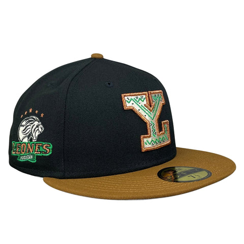 59FIFTY Leones de Yucatán Black/Toasted Peanut/Gray Leones Yucatán Patch