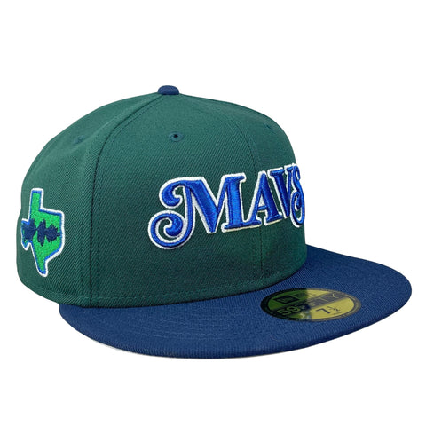 59FIFTY Dallas Mavericks Dark Green/Oceanside Blue/Gray City Edition Patch