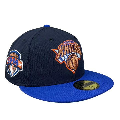 59FIFTY New York Knicks Navy/Majestic Blue/Green Established 1946 Patch