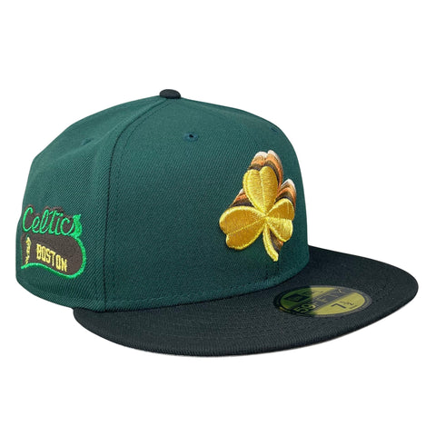 59FIFTY Boston Celtics Dark Green/Black/Gray Celtics Classic Patch