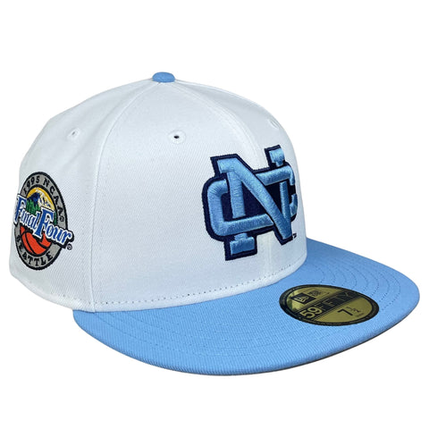 59FIFTY North Carolina Tar Heels White/Sky Blue/Gray 1995 NCAA Final Four Seattle Patch