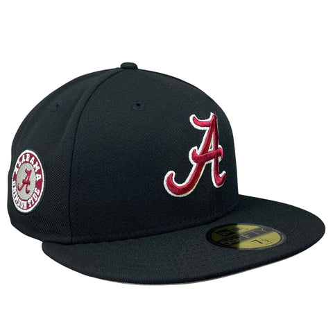 59FIFTY Alabama Crimson Tide Black/Gray Alabama Crimson Tide Patch