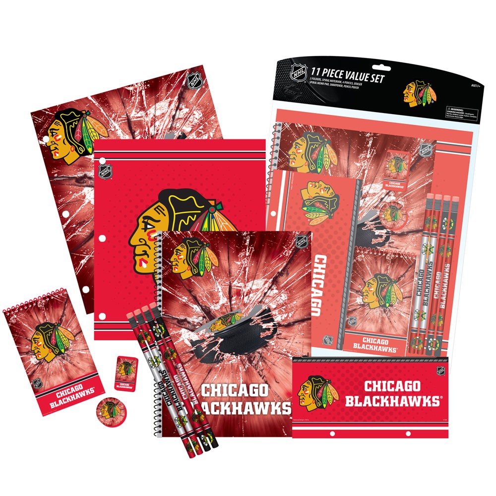 Chicago Blackhawks 11 Piece Study Set