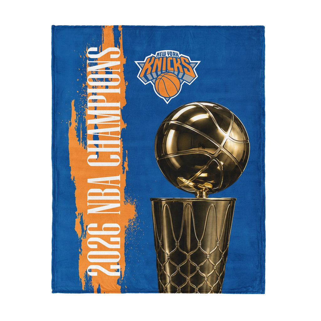 New York Knicks 2026 NBA Finals Champs 46" x 60" Silk Touch Throw
