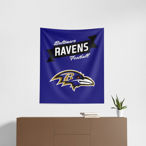 Baltimore Ravens 34" x 40" Printed Wall Hanging Tapestry - Premium Design