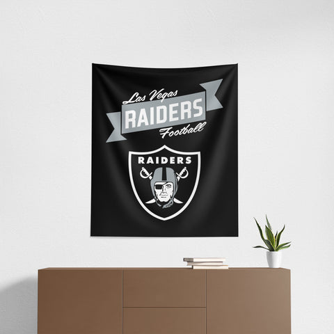 Las Vegas Raiders 34" x 40" Printed Wall Hanging Tapestry - Premium Design