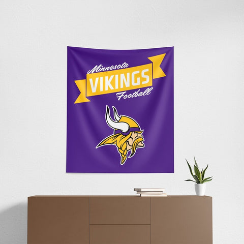 Minnesota Vikings 34" x 40" Printed Wall Hanging Tapestry - Premium Design