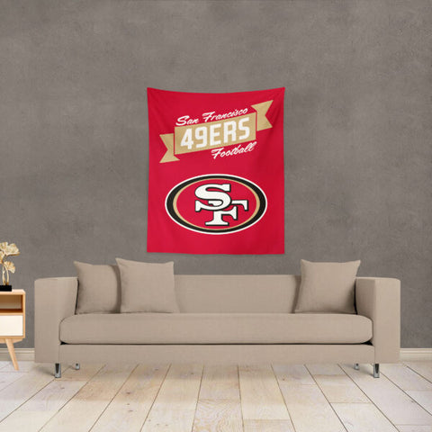 San Francisco 49ers 34" x 40" Printed Wall Hanging Tapestry - Premium Design