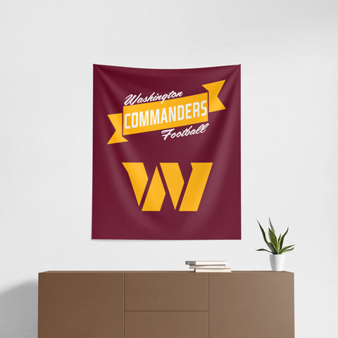 Washington Commanders 34" x 40" Printed Wall Hanging Tapestry - Premium Design