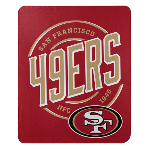 San Francisco 49ers 50" x 60" Campaign Fleece Throw Blanket