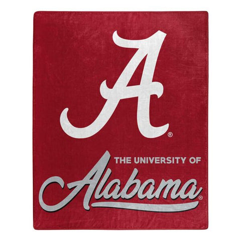 Alabama Crimson Tide 50" x 60" Signature Royal Plush Throw Blanket